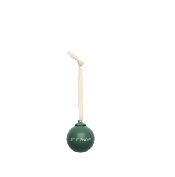 Boules de Noël vertes 40 mm (set de 4)