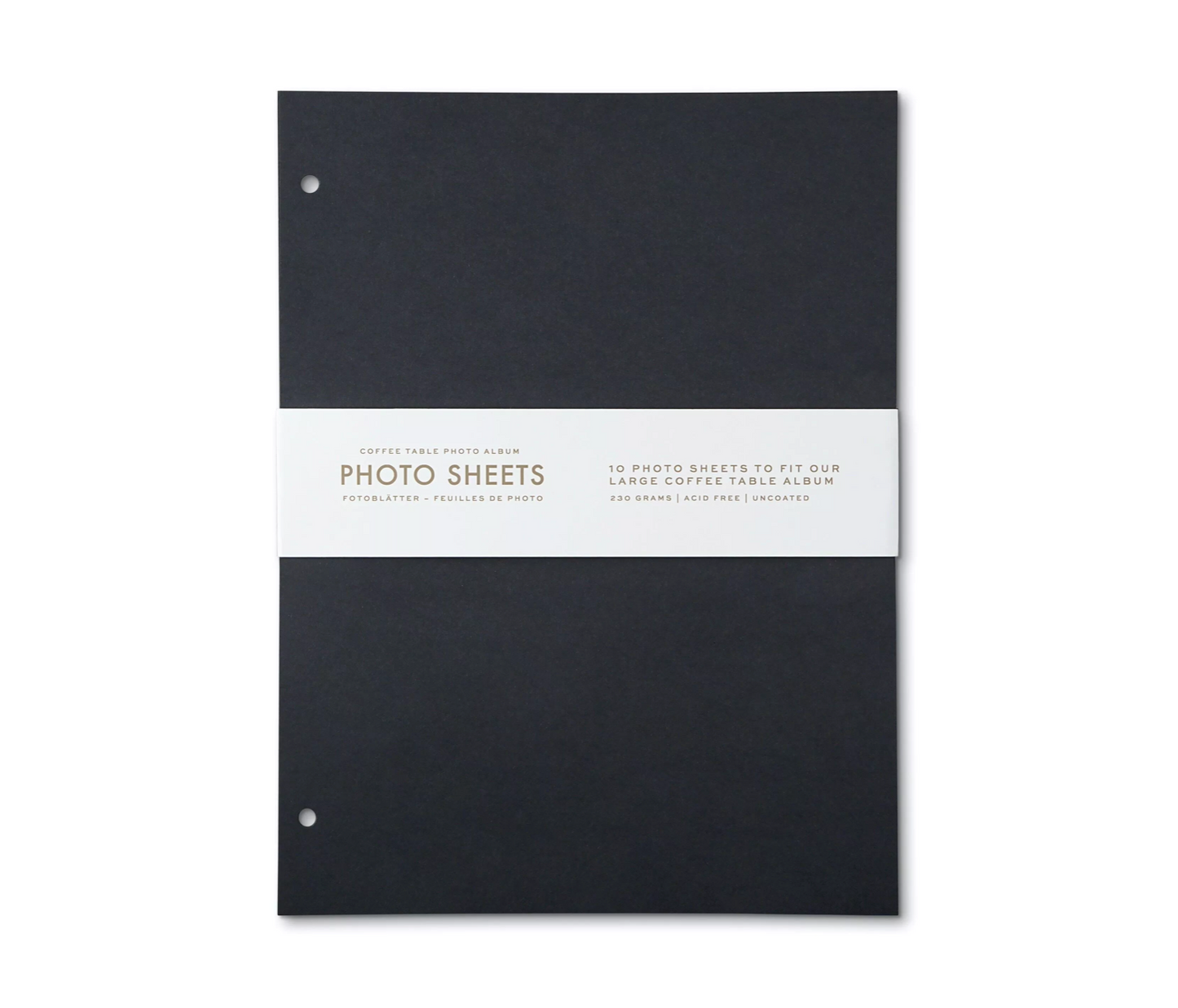 Papier photo - Noir (paquet de 10)