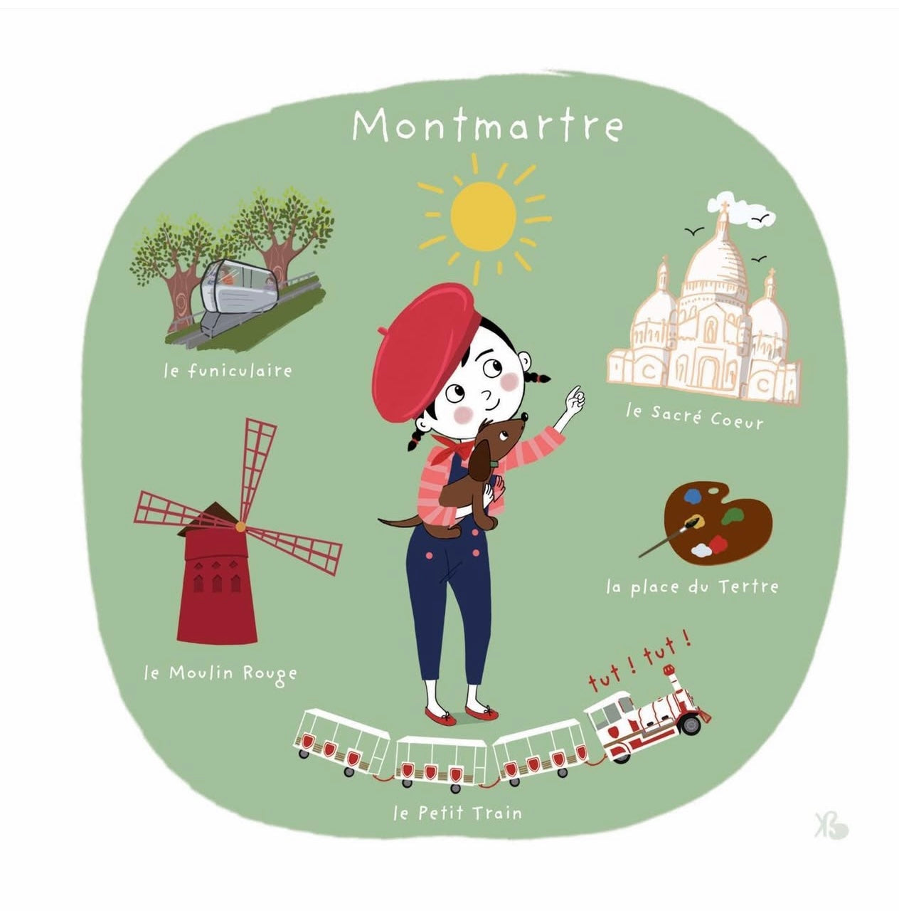 Illustration "Choukette à Montmartre"