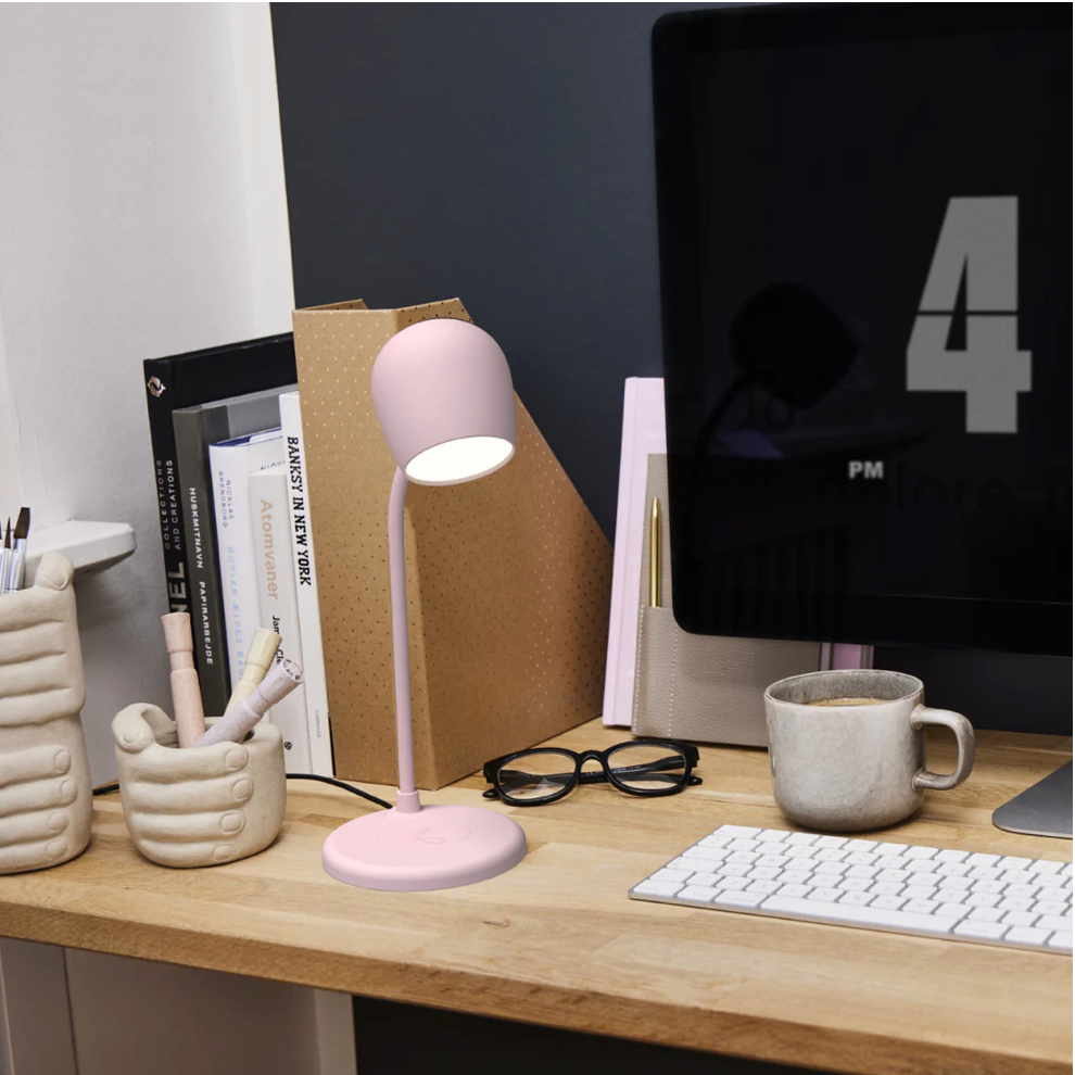 Lampe 3 en 1 - ROSE - ( fonction enceinte et chargeur)
