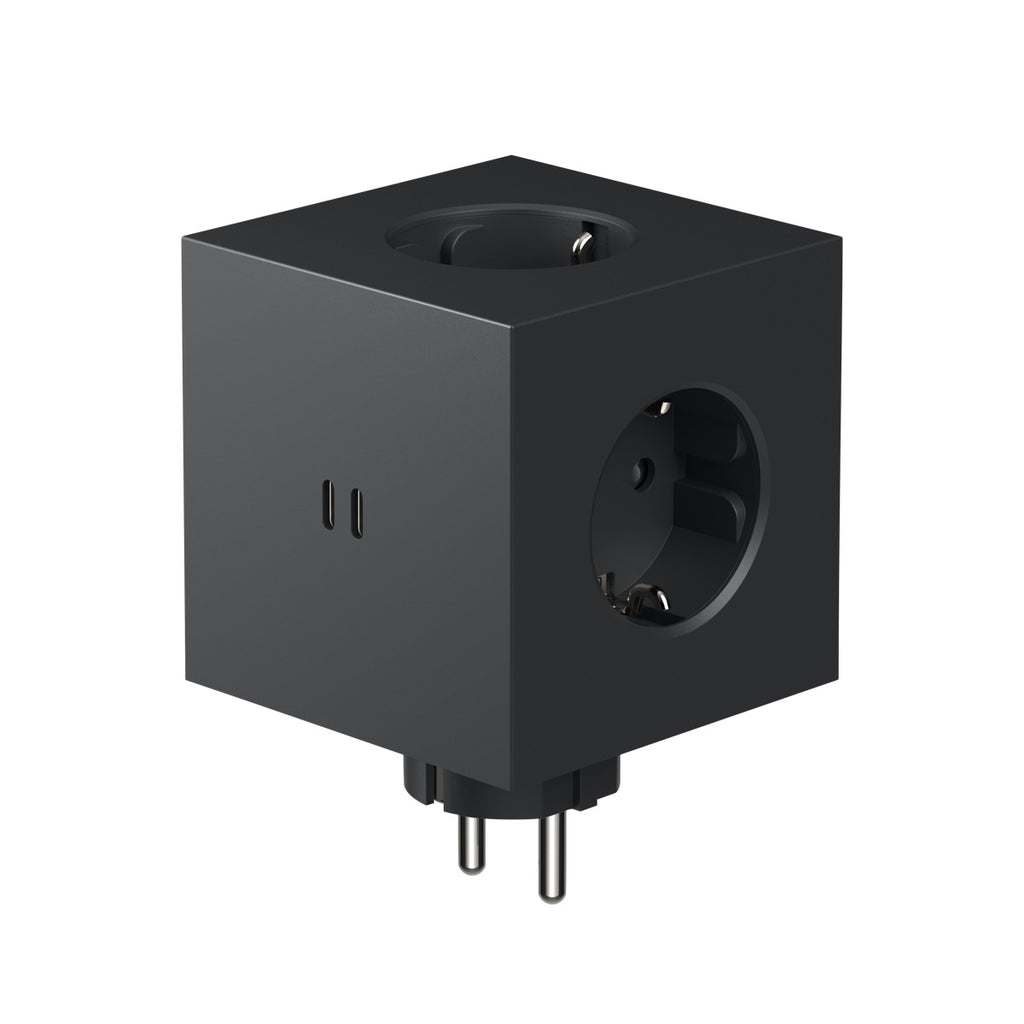 Multiprise noire avec USB-C