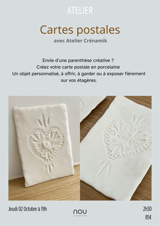 Atelier CARTES POSTALES