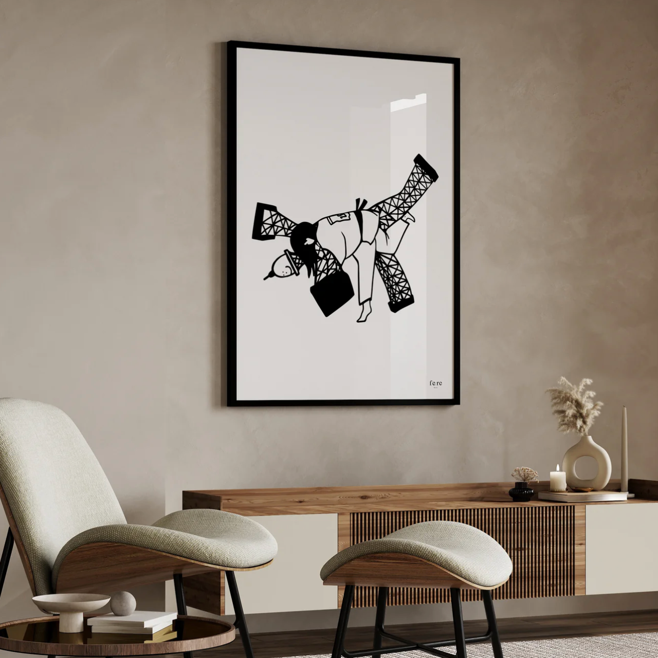 Affiche Judo - JO
