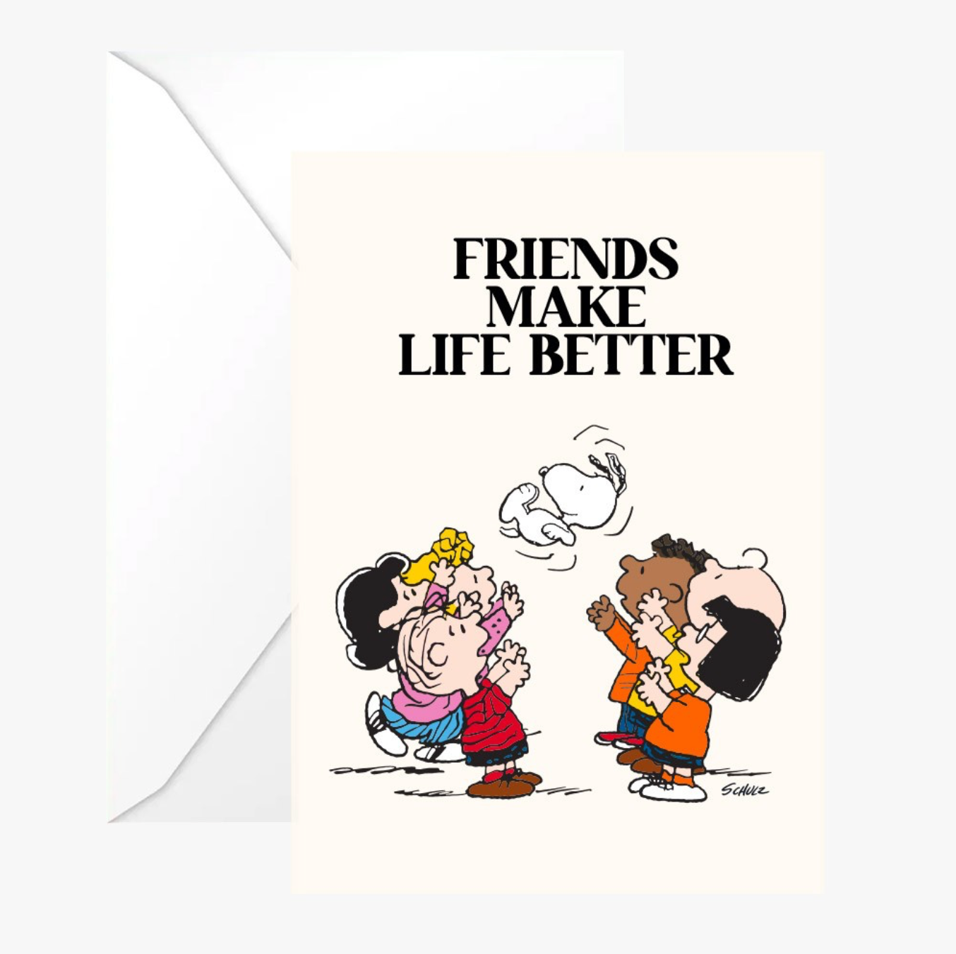 Carte postale SNOOPY - FRIENDS MAKE LIFE BETTER