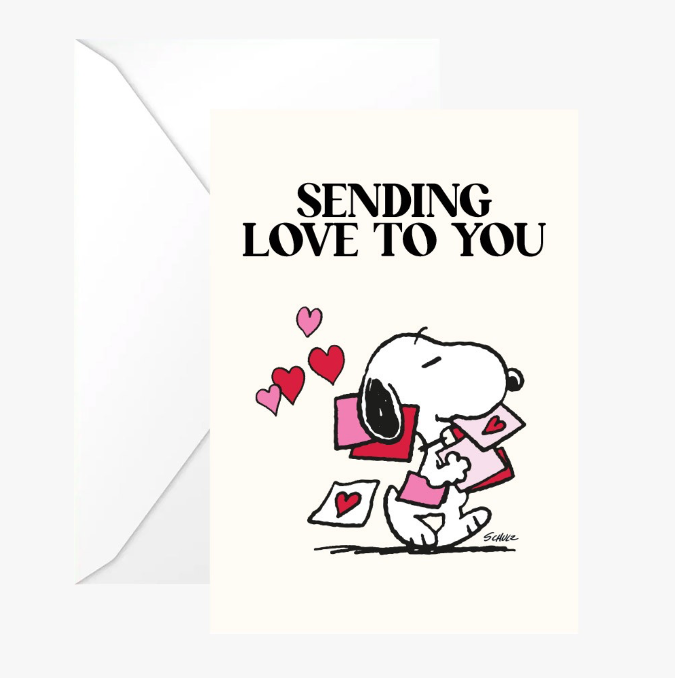 Carte postale SNOOPY - SENDING LOVE TO YOU