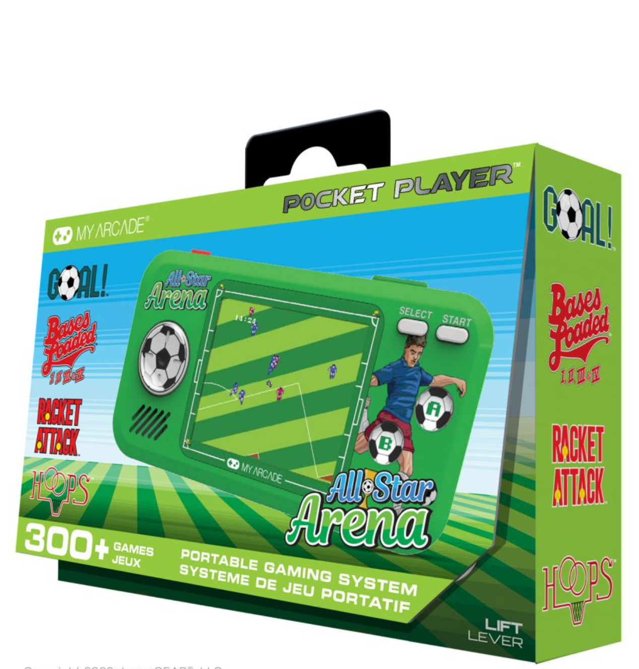 Console de poche MyArcade ALL STAR ARENA 7 Licences Sports + 300 jeux