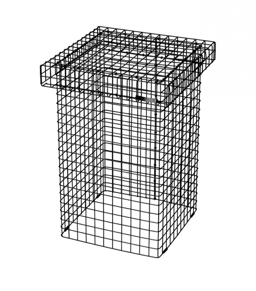 Tabouret-grillage-noir