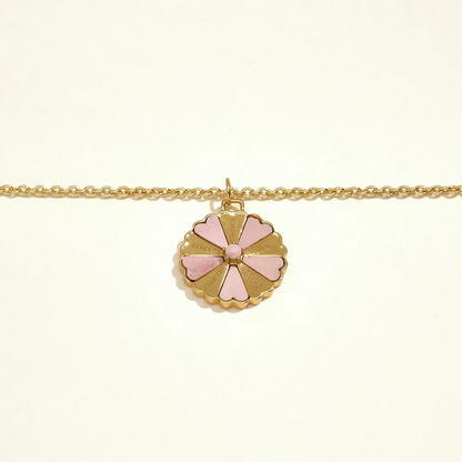 Collier Make a wish Opale rose