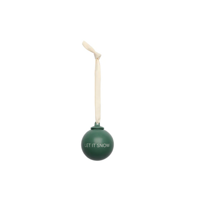 Boules de Noël vertes 40 mm (set de 4)