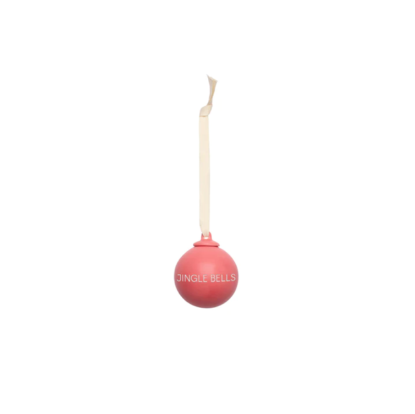 Boules de Noël rouge et parme 40mm ( Set de 4)