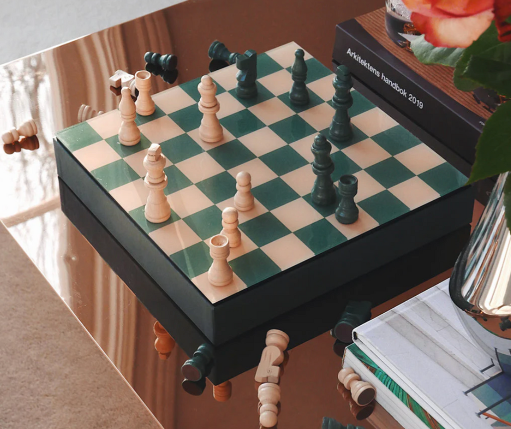 Jeu d'échec vert