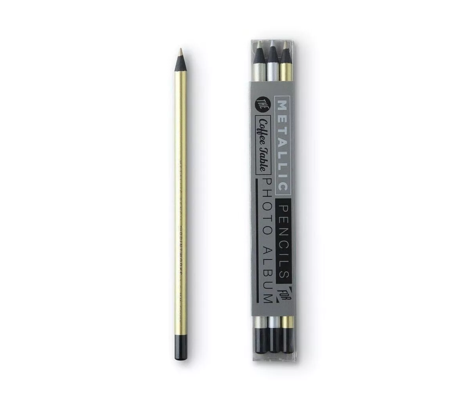 Pack de 3 crayons métalliques