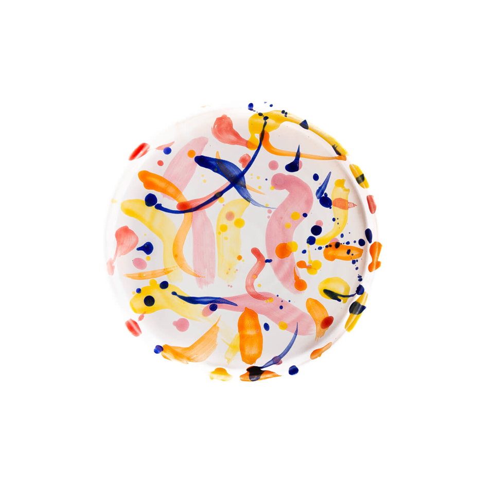 Assiette muticolor