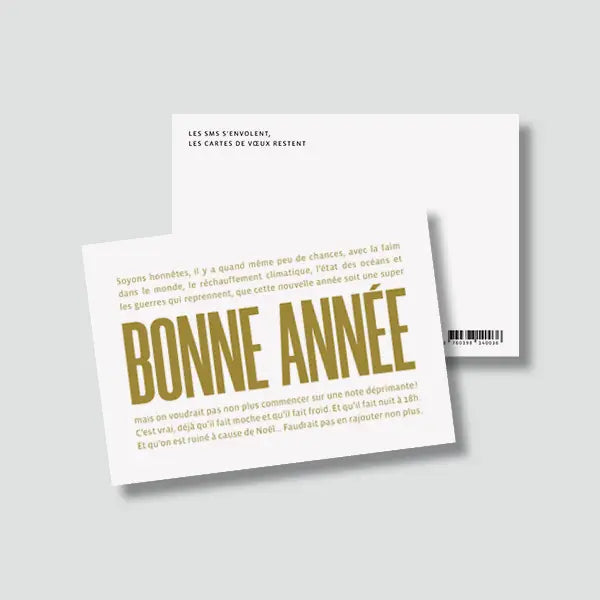 Carte postale de Noël - Bonne Année