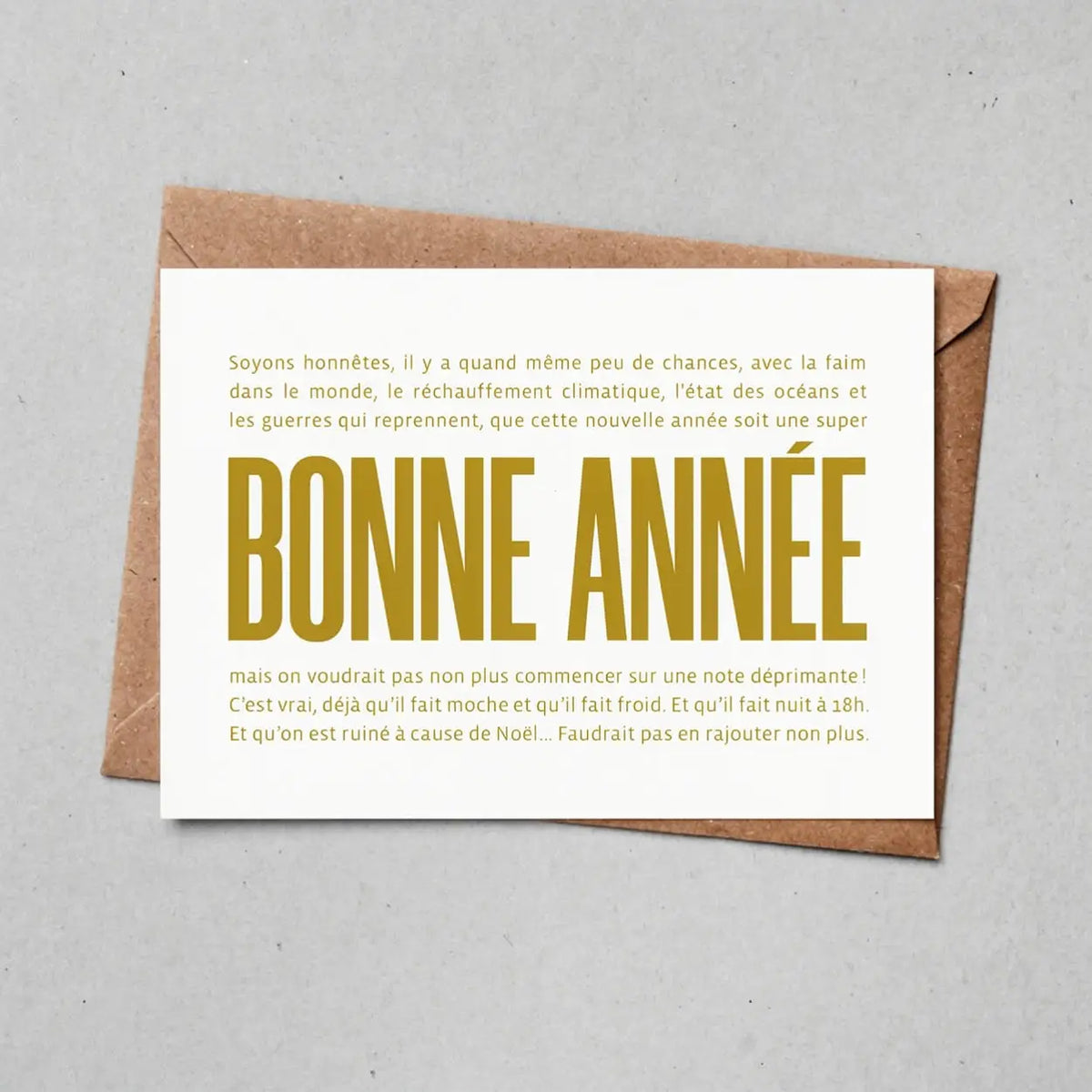 Carte postale de Noël - Bonne Année