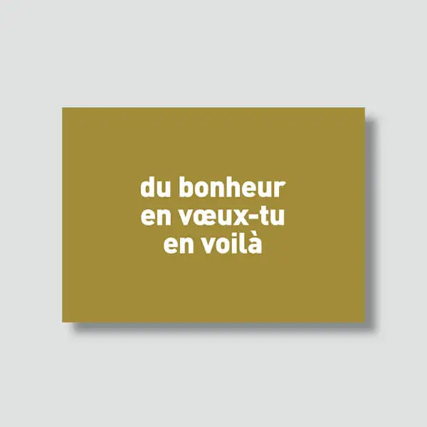 Carte postale de Noël - Voeux