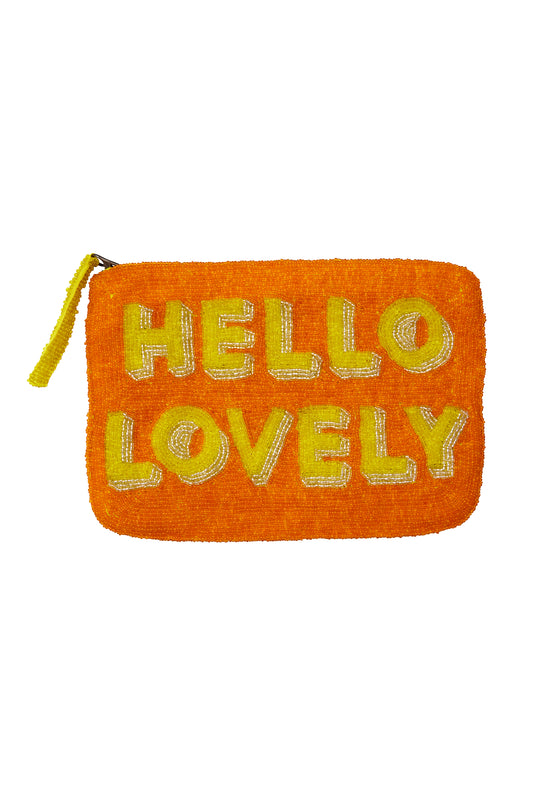 Pochette perlée - HELLO LOVELY