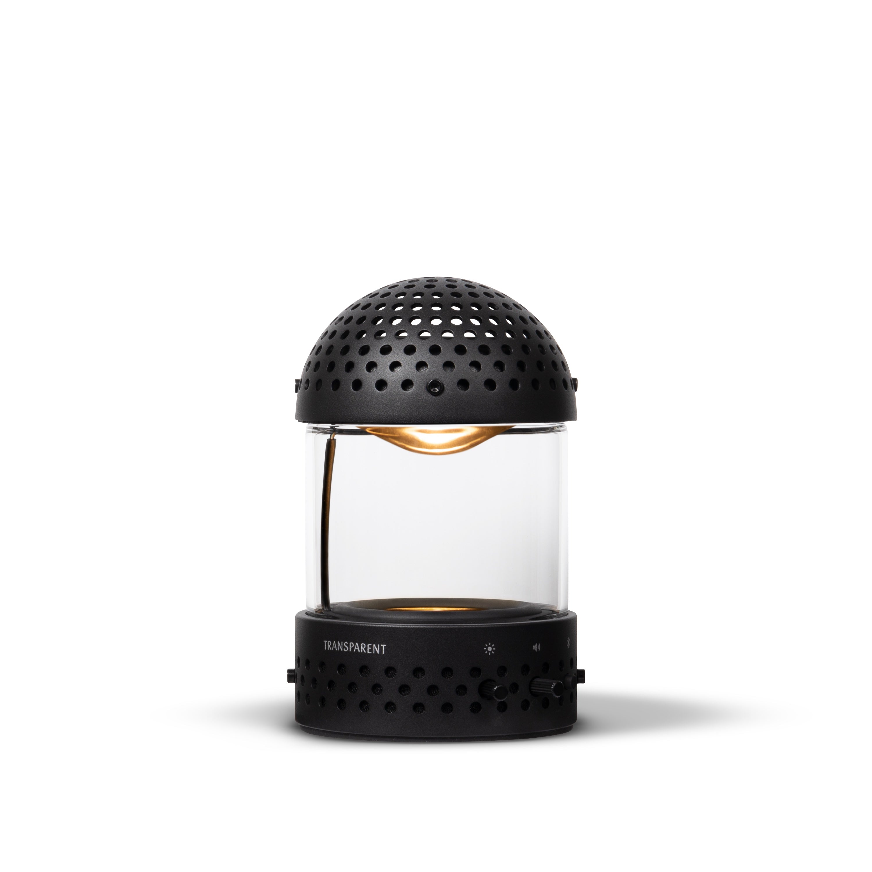 Enceinte lumineuse noire