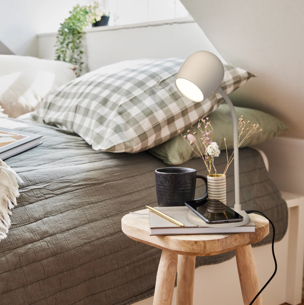 Lampe 3 en 1 - Sable - ( fonction enceinte et chargeur)