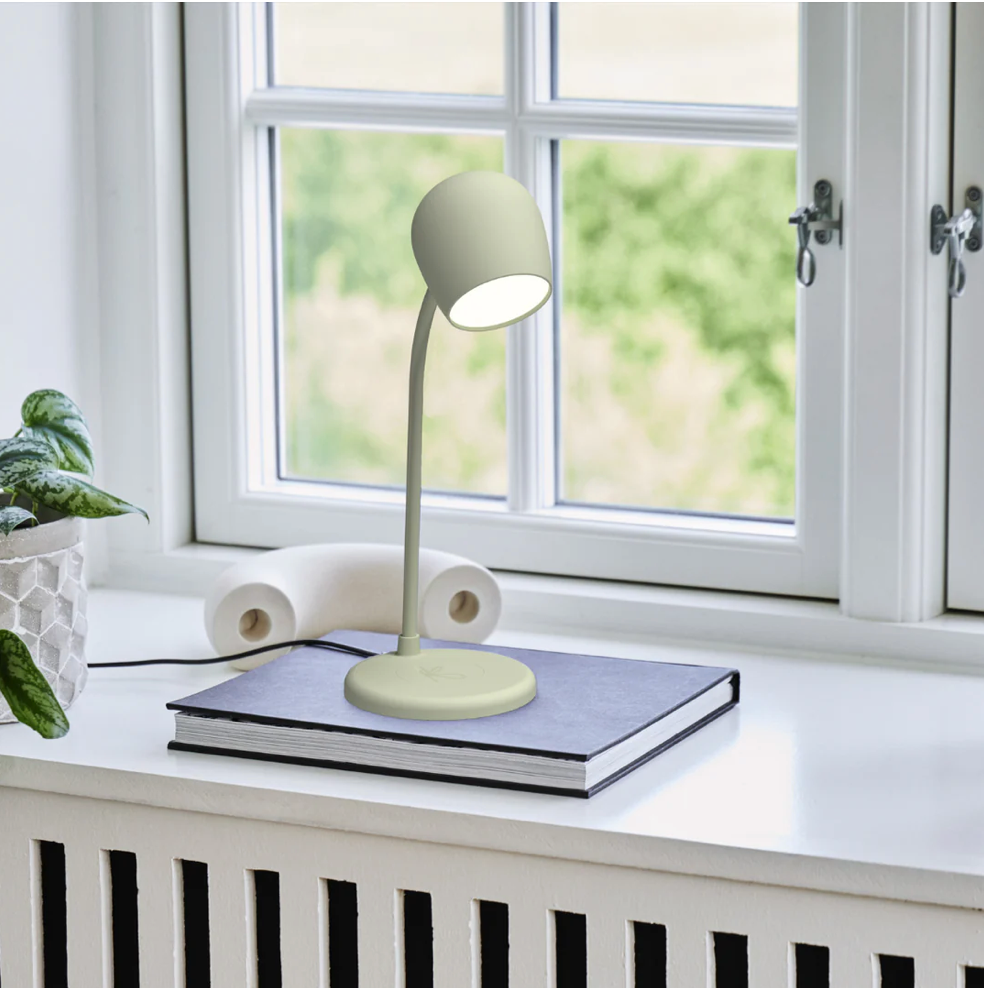Lampe 3 en 1 - Vert Olive - ( fonction enceinte et chargeur)