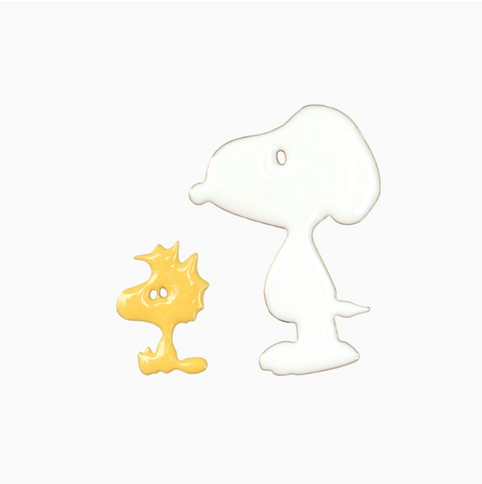 PIN'S SNOOPY DUO - ÉCRU-SAFRAN