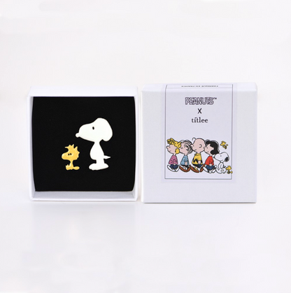 PIN'S SNOOPY DUO - ÉCRU-SAFRAN