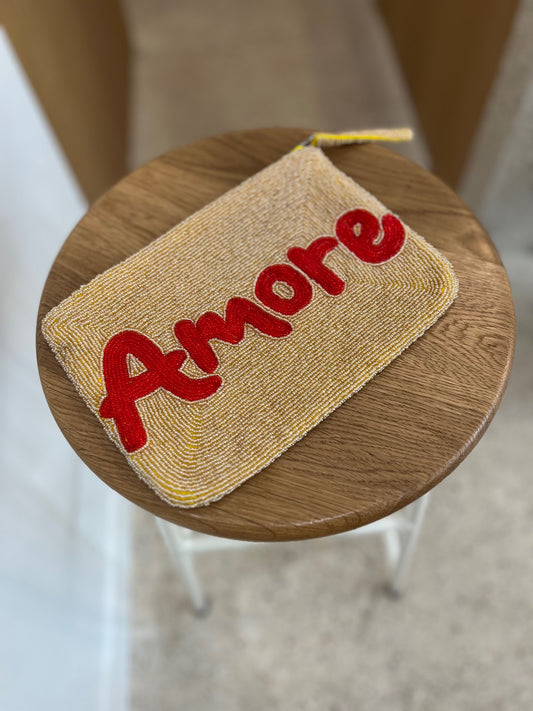 Pochette perlée - Amore