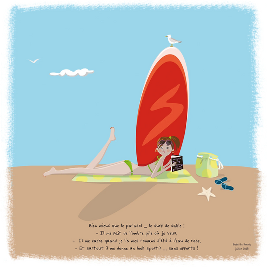 Illustration "Surf de plage "