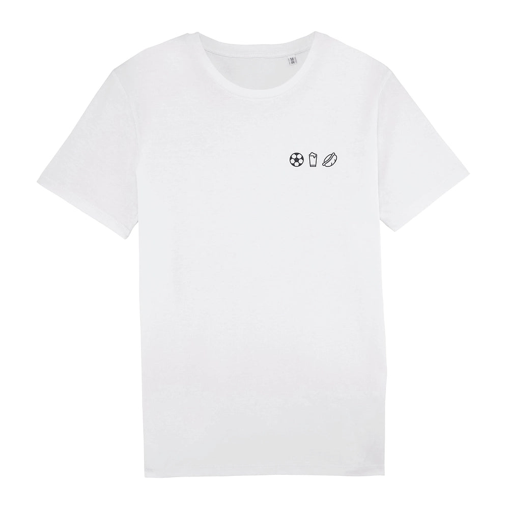 T-shirt unisexe FOOT, BIÈRE et SAUCISSE