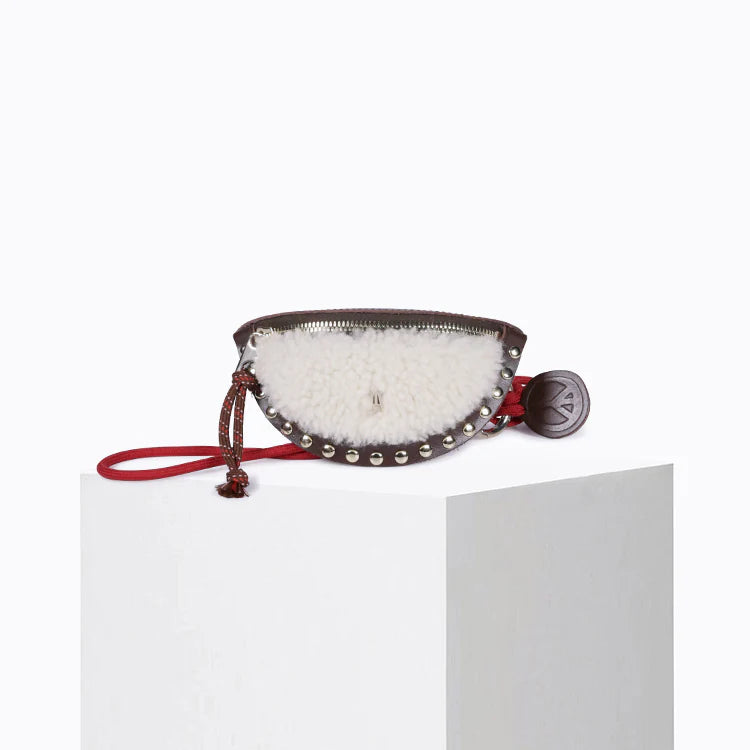 Porte monnaie Winou - Laine choco