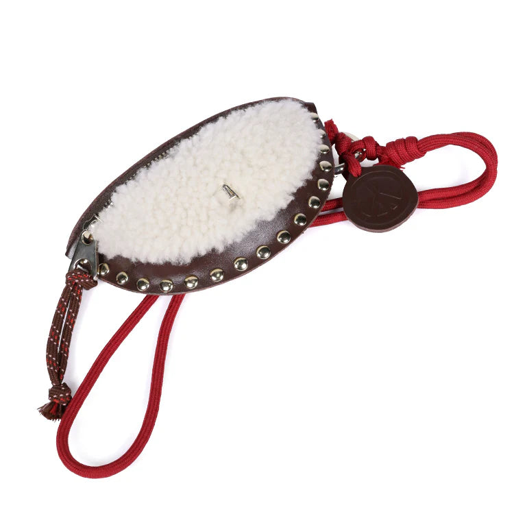 Porte monnaie Winou - Laine choco