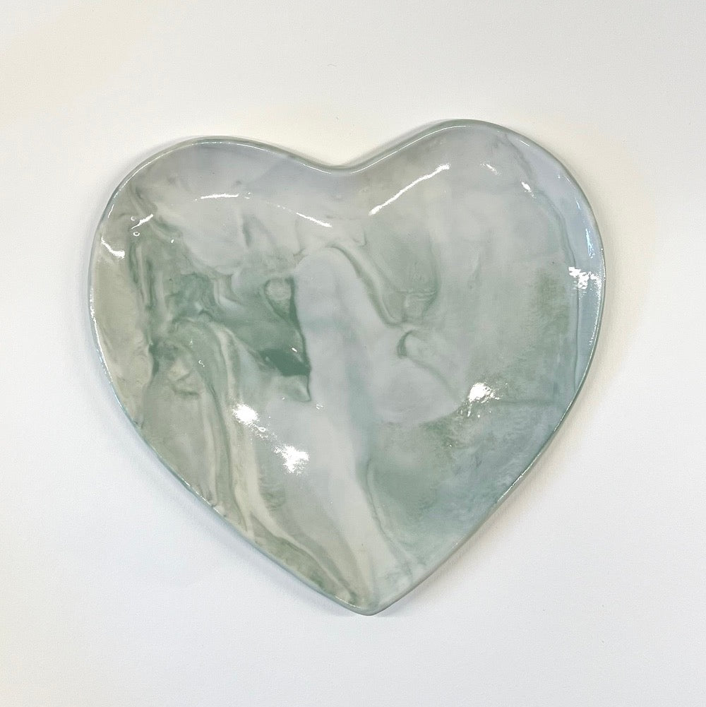 Assiette Coeur VERTE