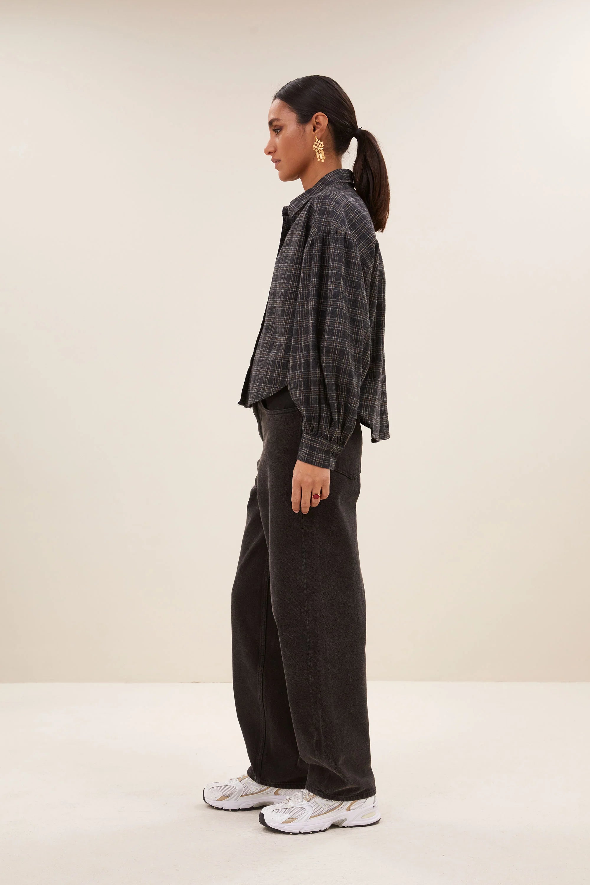 Blouse à carreaux- Sarah