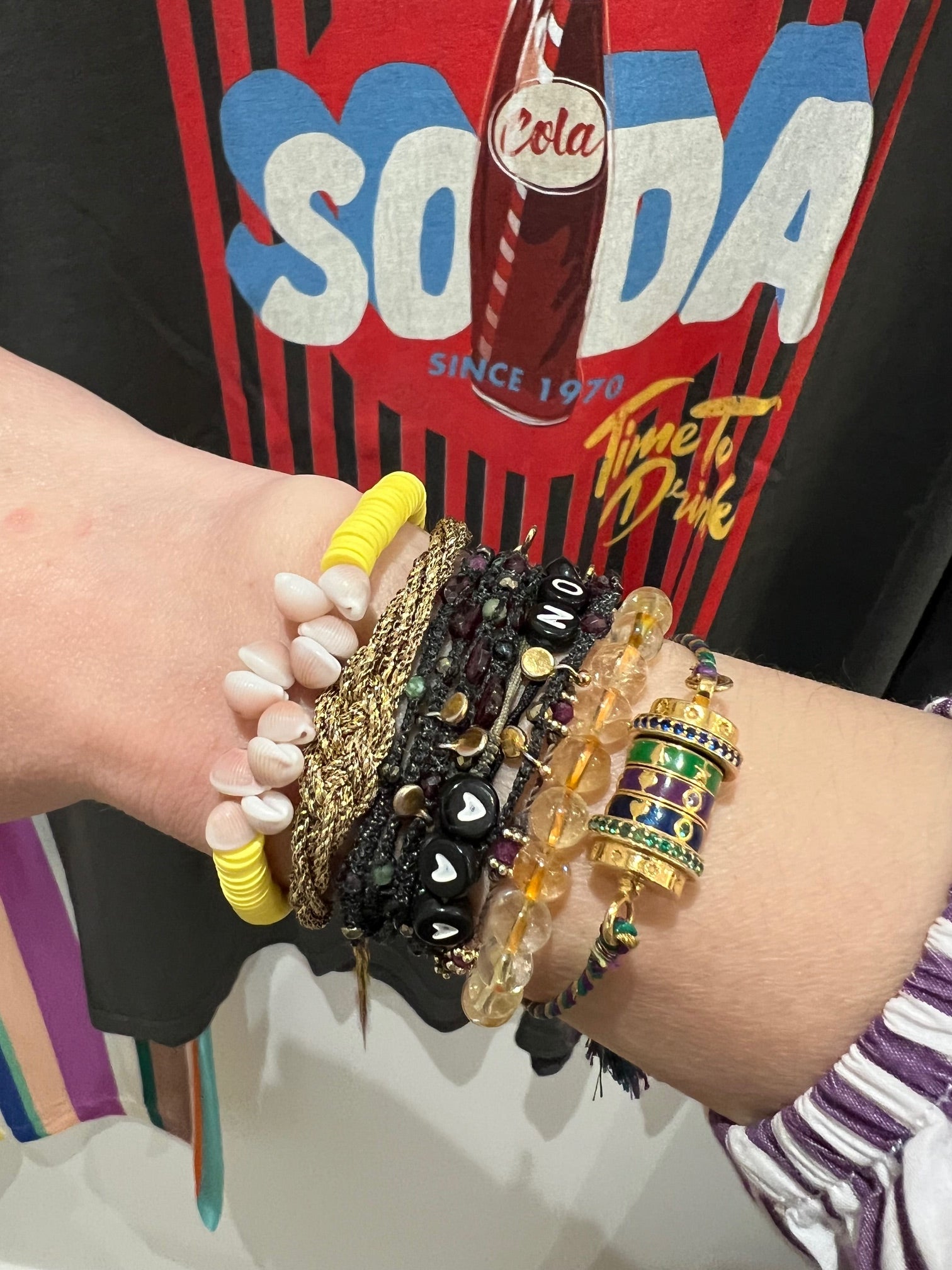 Bracelet Coquillage- Jaune