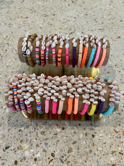 Bracelet Coquillage- Jaune