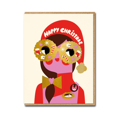 Carte postale - Happy Christmas Glasses