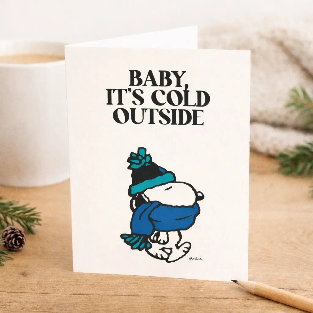 Carte postale SNOOPY - It's cold outside