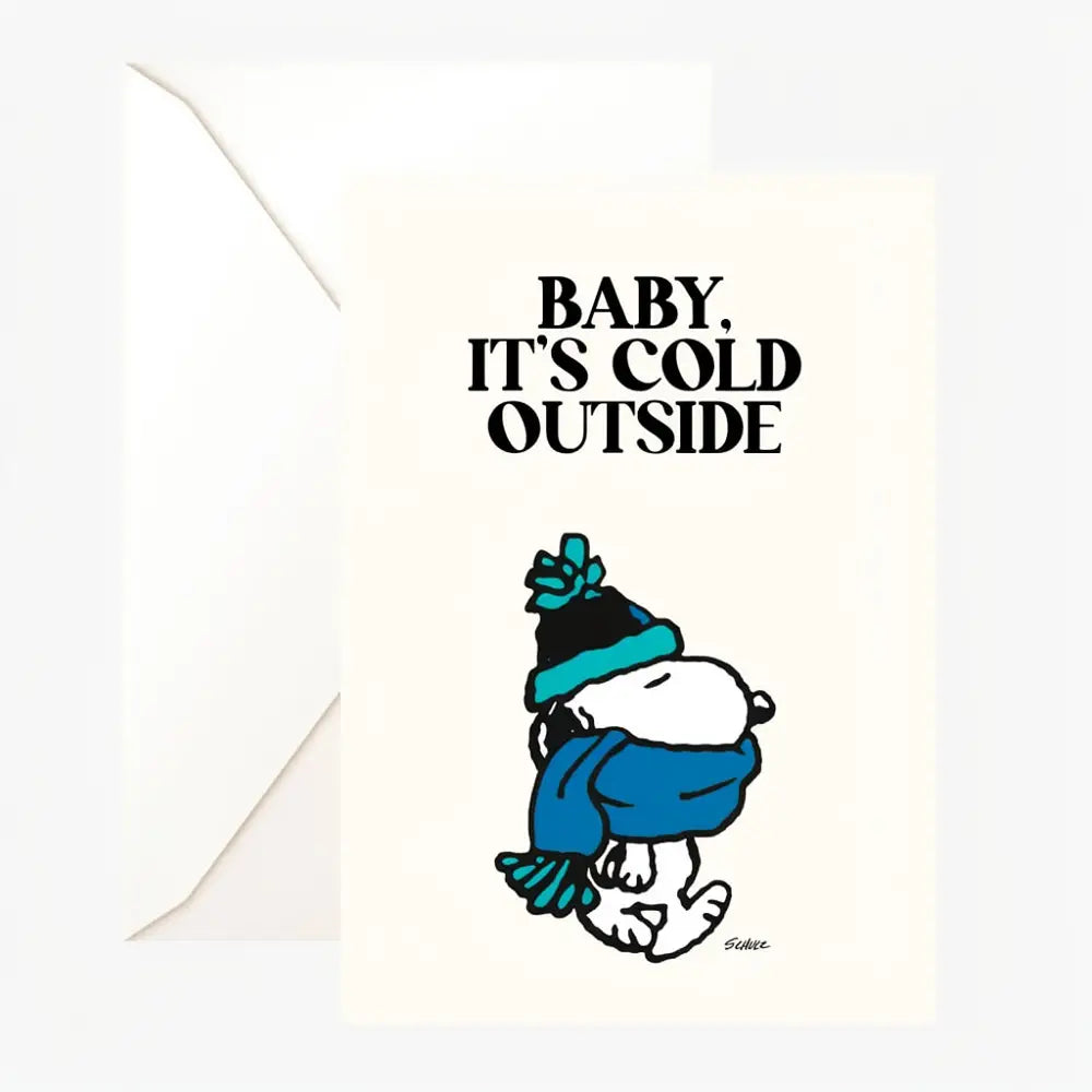 Carte postale SNOOPY - It's cold outside