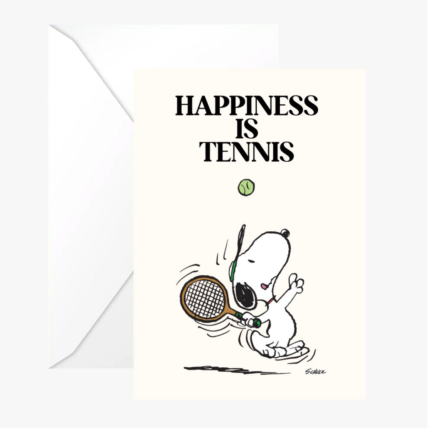 Carte postale SNOOPY - TENNIS