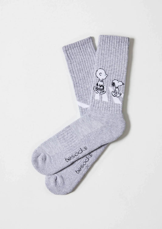 Chaussettes Snoopy WALK - gris clair