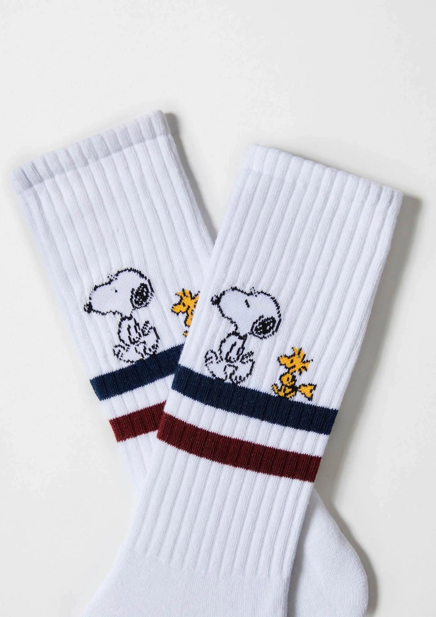Chaussettes Snoopy STRIPES - blanc