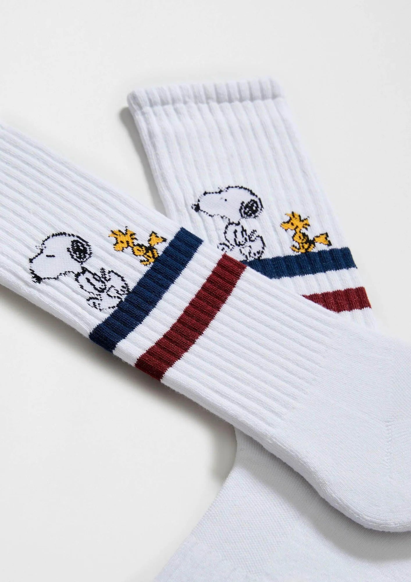 Chaussettes Snoopy STRIPES - blanc
