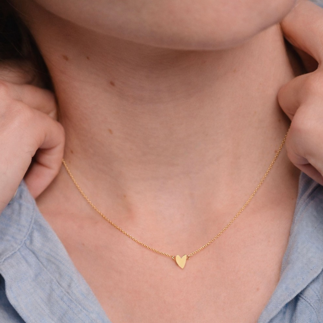 Collier Coeur - doré