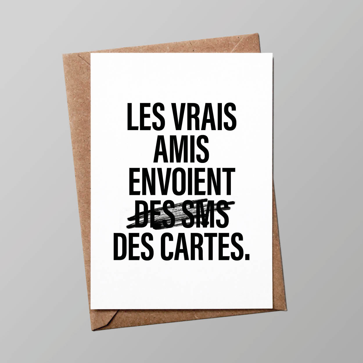 Carte postale - LES VRAIS AMIS