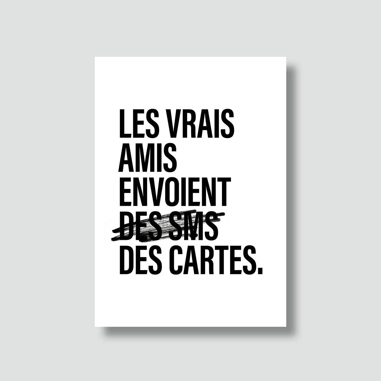 Carte postale - LES VRAIS AMIS