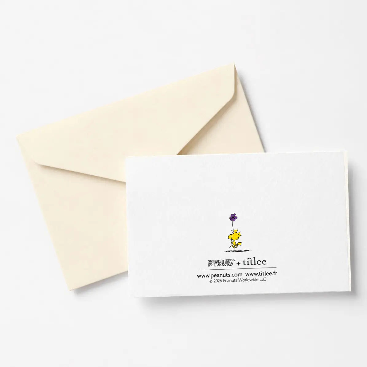 Carte postale mini - SNOOPY & fleurs