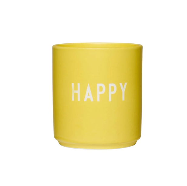 Mug HAPPY - yellow