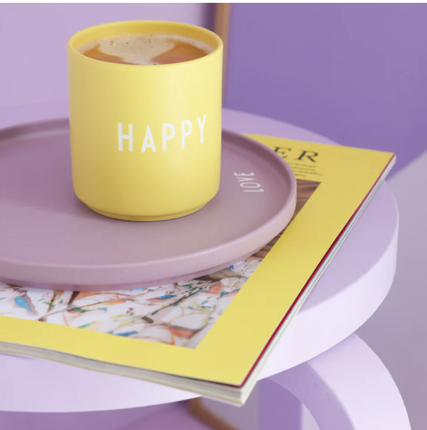 Mug HAPPY - yellow