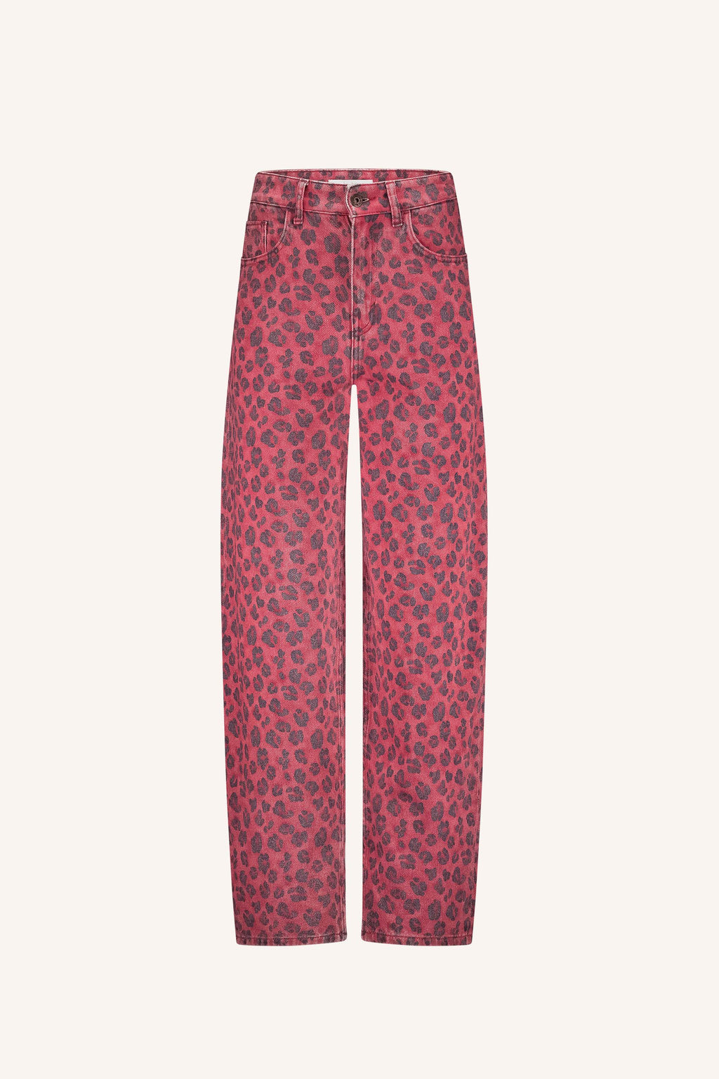 Pantalon Léopard rouge