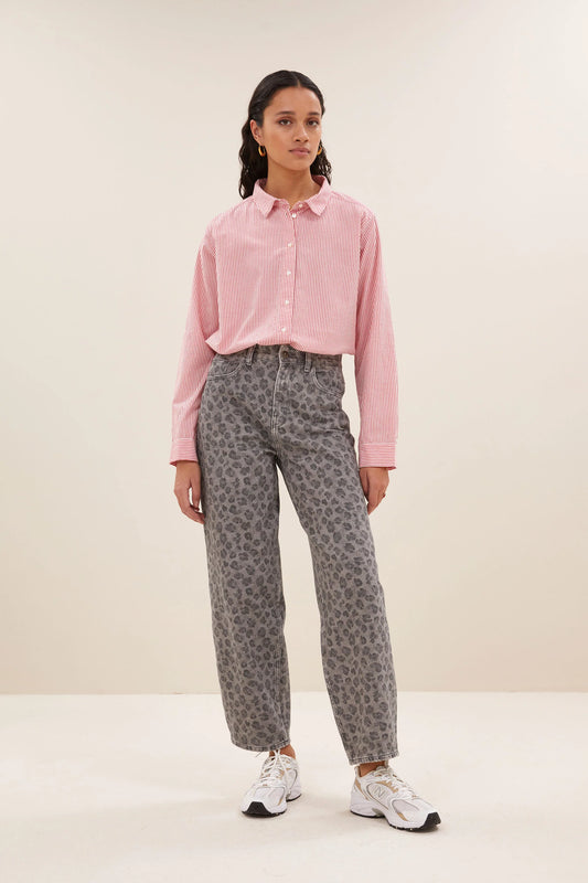 Pantalon Léopard gris